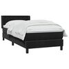 vidaXL Boxspringbett mit Matratze Schwarz 80x210 cm Samt