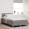 vidaXL Boxspringbett mit Matratze Taupe 120 x 200 cm Stoff