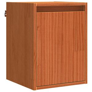 vidaXL Wandschrank Wachsbraun 30 x 30 x 40 cm Massives Kiefernholz