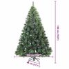 vidaXL K&uuml;nstlicher Weihnachtsbaum mit 300 LEDs Gr&uuml;n 180 cm PE und PVC