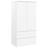 vidaXL Kleiderschrank ALTA Wei&szlig; 90x55x170 cm Massivholz Kiefer