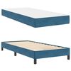 vidaXL Boxspringbett mit Matratze Dunkelblau 80 x 220 cm Stoff