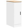 vidaXL Garagen-Aufbewahrungsschrank Wei&szlig; 30x51x85 cm Massivholz Kiefer