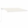 vidaXL Markise Automatisch Einziehbar 450x300 cm Creme