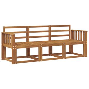 vidaXL Outdoor-Sofagarnitur 3 pcs Natur