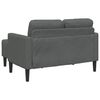 vidaXL 2-Sitzer-Sofa mit Chaiselongue L-f&ouml;rmig Dunkelgrau 125 cm Stoff
