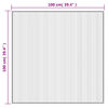 vidaXL Teppich Quadratisch Braun 100x100 cm Bambus