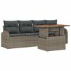 vidaXL Garten-Sofa-Set 5 stk. Grau