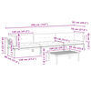 vidaXL 4-tlg. Garten-Sofagarnitur aus Paletten mit Kissen Akazienholz