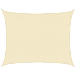 vidaXL Sonnensegel 160 g/m&sup2; Creme 6x7 m HDPE