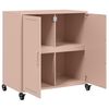 vidaXL Sideboard Rosa 68x39x72 cm Stahl