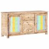 vidaXL Sideboard 151x40x75 cm Raues Akazienholz