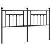vidaXL Ersatz-Kopfteil Metall Schwarz 180 cm