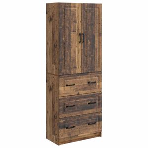 vidaXL Schrankset 2 stk. 66 x 34,5 x 87 cm Holzwerkstoff Altholz