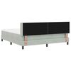 vidaXL Boxspringbett mit Matratze Hellgrau 200 x 180 cm Samt