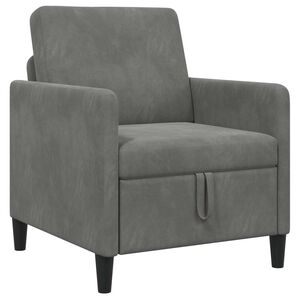 vidaXL Sofa mit Stauraum Dunkelgrau 72 x 78 x 87 cm Polyester