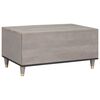 vidaXL Couchtisch Grau 80 x 50 x 40 cm Massivholz Mango