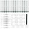 vidaXL Zaun mit Pfosten Gr&uuml;n 1,5 x 100 m Stahl und PVC