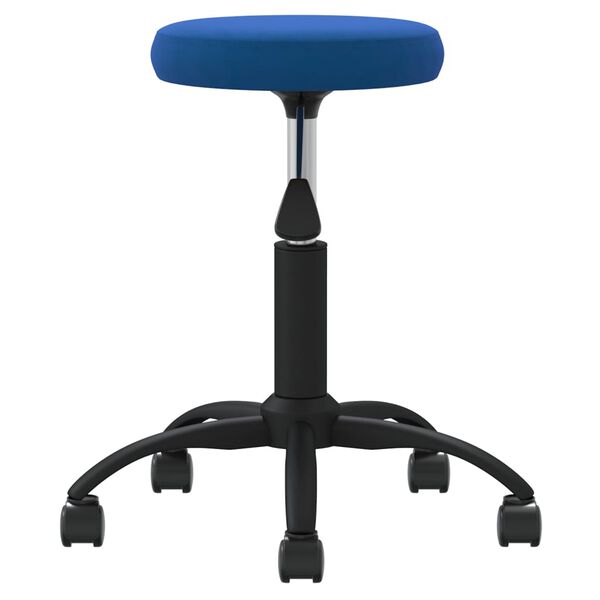 vidaXL Massagehocker Samt Blau