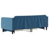vidaXL Tagesbett Ausziehbar mit Schubladen Blau 90x200 cm Samt