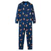 Kinder-Schlafanzug Einteiler Jeansblau 92