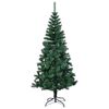 vidaXL K&uuml;nstlicher Weihnachtsbaum Schillernde Spitzen Gr&uuml;n 120 cm PVC