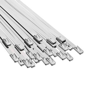 vidaXL Kabelbinder 25 stk. 4,6 x 250 mm Silber
