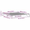 vidaXL Bettrahmen Natur 180 x 200 cm Massives Kiefernholz