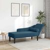 vidaXL Chaiselongue mit Kissen Blau Samt