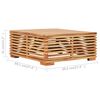 vidaXL 6-tlg. Garten-Lounge-Set mit Auflagen Massivholz Teak