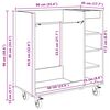 vidaXL Golf Schrank Mit Rad Uni Artisan-Eiche 90 x 45 x 98 cm