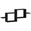 vidaXL Wandregal Schwarz Eichen-Optik 95 x 17 x 37 cm Holzwerkstoff