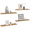 vidaXL Wandregal mit Regal 4 pcs Braun 40 x 9 x 3 cm Holzwerkstoff