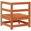 vidaXL Gartenecksofa Massives Kiefernholz Wachsbraun 62 x 62 x 70,5 cm