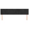 vidaXL Kopfteile Schwarz 200x5x78/88 cm Samt