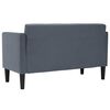 vidaXL Zweisitzer-Sofa Dunkelgrau 111 cm Samt