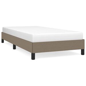 vidaXL Bettgestell ohne Matratze Taupe 80x200 cm Stoff