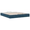 vidaXL Ottoman-Bett ohne Matratze Dunkelblau 200x200 cm Samt