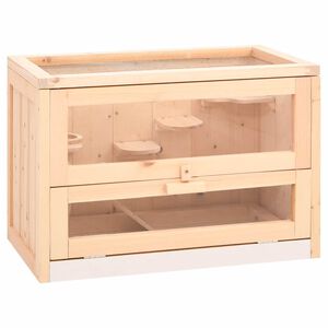 vidaXL Hamsterk&auml;fig 60x35,5x42 cm Massivholz Tanne