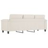 vidaXL 3-Sitzer-Sofa Creme 180 cm Kunstleder