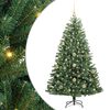 vidaXL K&uuml;nstlicher klappbarer Weihnachtsbaum mit 150 LEDs Gr&uuml;n 150 cm