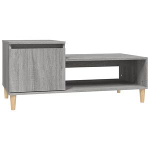 vidaXL Couchtisch Grau Sonoma 100x50x45 cm Holzwerkstoff