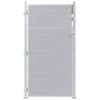 vidaXL Gartentor mit Schloss Silber 96 x 200 cm Edelstahl