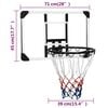 vidaXL Basketballkorb Transparent 71x45x2,5 cm Polycarbonat