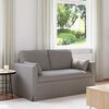vidaXL Sofa 120cm Taupe Metall