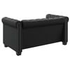 vidaXL Chesterfield-Sofa 2-Sitzer Kunstleder Schwarz