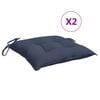 vidaXL Stuhlkissen 2 Stk. Marineblau 50x50x7 cm Oxford-Gewebe