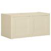 vidaXL Kissenbox Angora-Wei&szlig; 86x40x42 cm 85 L