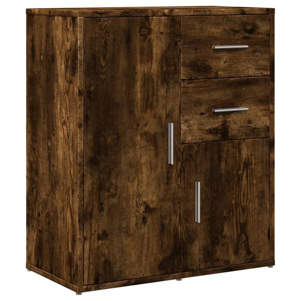 vidaXL Sideboards 2 Stk. R&auml;uchereiche 60x31x70 cm Holzwerkstoff