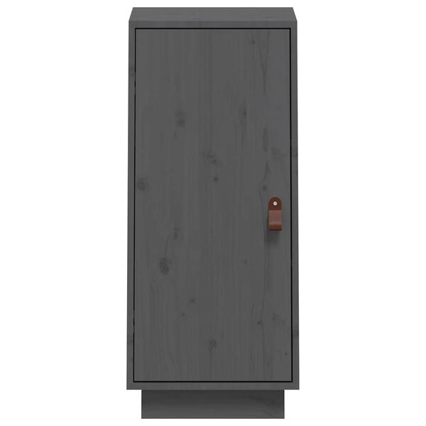 vidaXL Sideboard Grau 34x40x75 cm Massivholz Kiefer